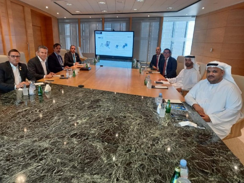 Governador Mauro Mendes e comitiva se reúnem com representantes do fundo Abu Dhabi Investment Authority (ADIA), nos Emirados Árabes - Foto por: Secom-MT