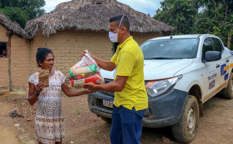 Começa nesta quarta-feira, 23, a entrega de 1,1 mil cestas básicas para 15 aldeias de Lagoa da Confusão - Foto: Carlessandro Souza/Governo do Tocantins