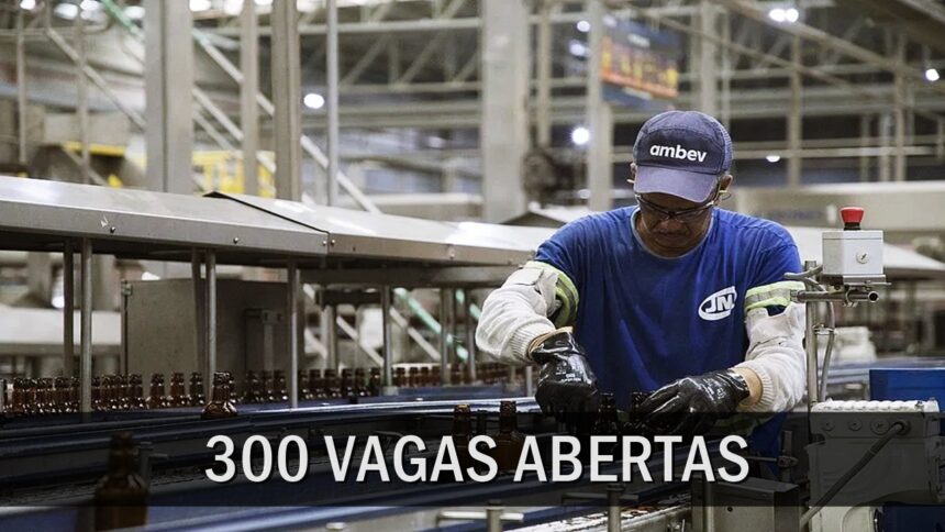 Trabalhador em fábrica da Ambev / Reprodução – Via Google