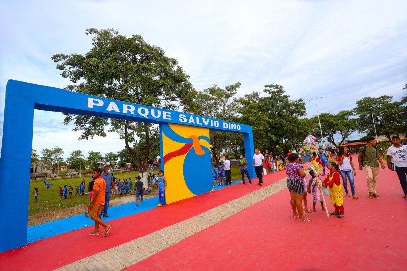 (Governo do Maranhão inaugura reforma do Parque Sálvio Dino, em João Lisboa (Foto: Gilson Teixeira))
