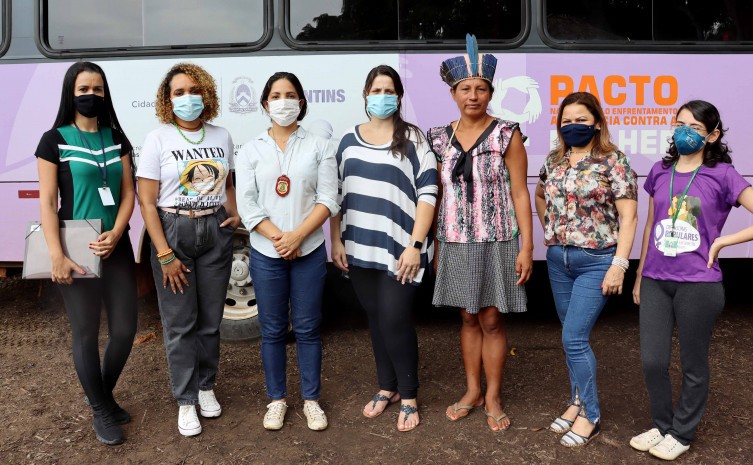 A participação na ação foi coordenada pela Diretoria de Direitos Humanos da Seciju, por meio da Gerência de Políticas e Proteção às Mulheres - Foto: Naab Thalys/Governo do Tocantins