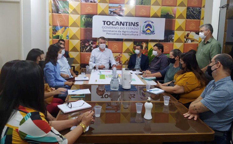 Para o secretário da Seagro, Jaime Café, o momento é unificar e intensificar os trabalhos para a realização da feira - Foto: Agricultura/Governo do Tocantins
