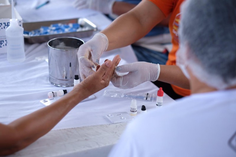 (Foram realizadas consultas e testes rápidos diversos (Foto: Ilano Lima))