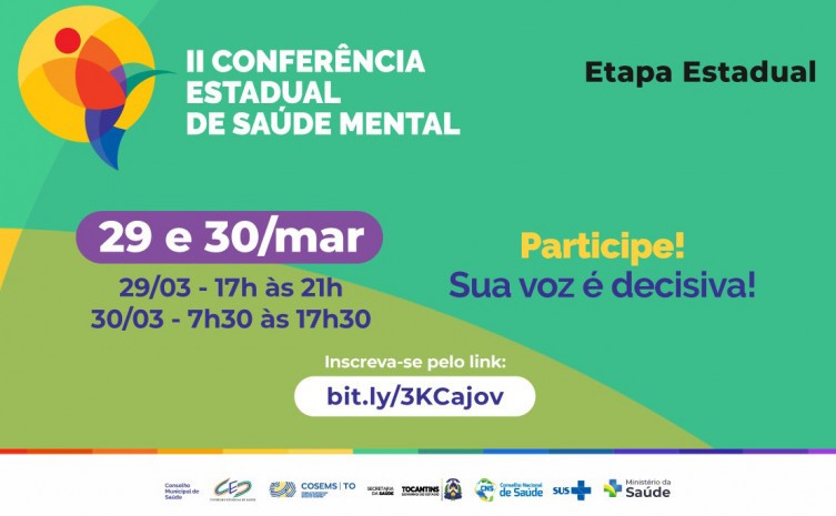 Objetivos são propor diretrizes para a formulação da Política Estadual de Saúde Mental e fortalecer programas e ações de saúde mental para todo o Estado do Tocantins - Foto: SES/Governo do Tocantins