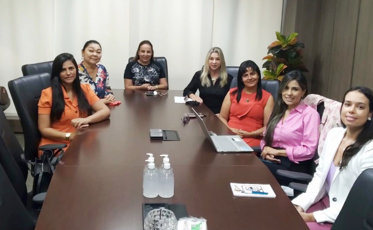 Reunião entre representantes da Secretaria do Meio Ambiente e Recursos Hídricos e do Tribunal de Justiça do Tocantins, no dia 31 de março, iniciou conversa sobre parceria - Foto: Divulgação/TJTO
