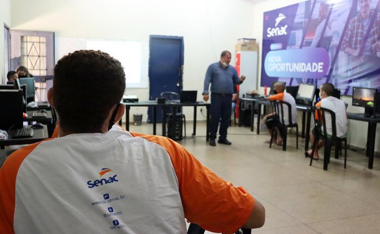 O Projeto Nova Oportunidade do Senac busca reinserir os adolescentes socialmente, além de obterem mais oportunidades no mercado de trabalho - Foto: Seciju/Governo do Tocantins