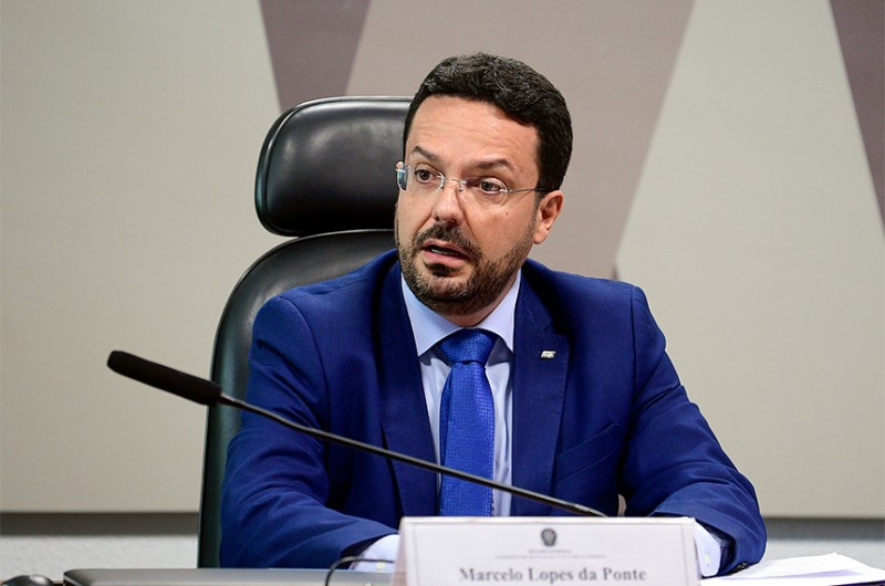 Marcelo Lopes da Ponte foi questionado por senadores sobre denúncias de tráfico de influência e sobrepreço em licitação - Pedro França/Agência Senado
