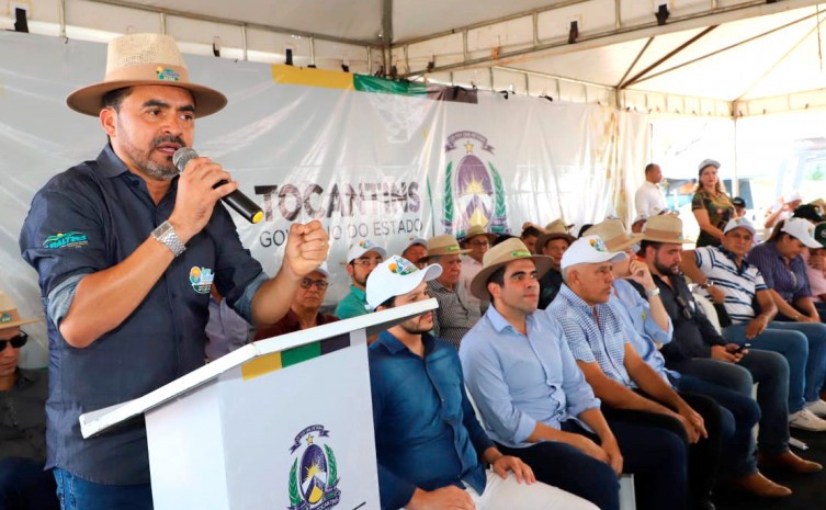 Governador Wanderlei Barbosa anuncia recurso de R$ 14 milhões para fomentar cadeia da piscicultura e agricultura familiar - Foto: Antônio Gonçalves/Governo do Tocantins