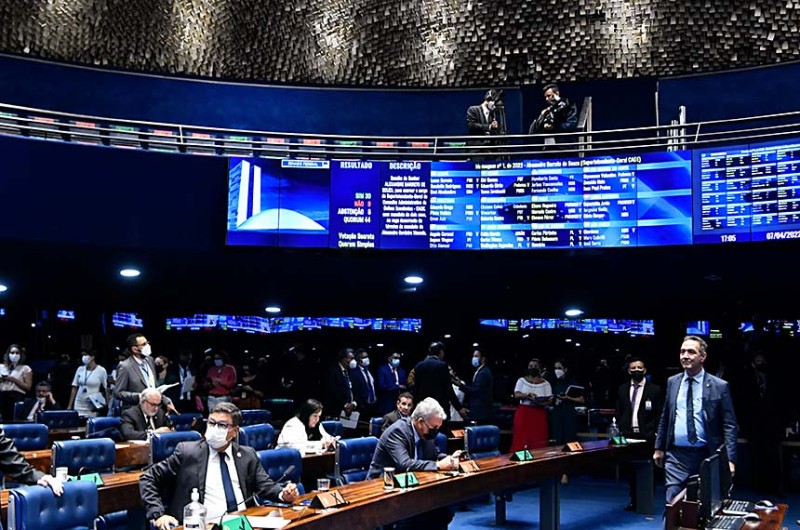 Senadores em Plenário no dia 7, quando foram aprovadas indicações de autoridades - Waldemir Barreto/Agência Senado