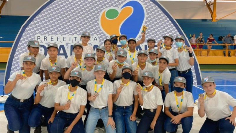 Alunos da Escola Tiradentes de Diamantino foram destaque na competição estudantil - Foto por: Escola Militar Tiradentes Diamantino