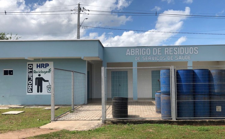 Unidade tem espaço reservado para separação dos resíduos - Foto: SES/Governo do Tocantins