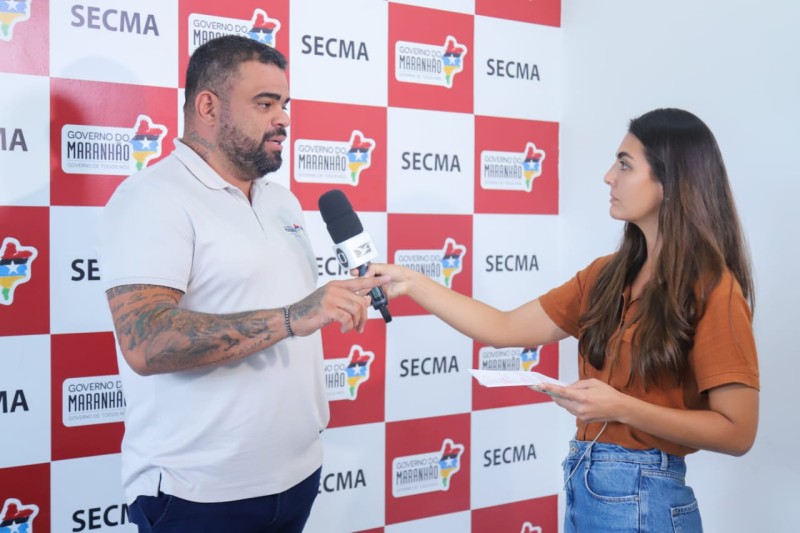 Secretário de Estado da Cultura, Paulo Victor, em entrevista à TV Mirante - Foto: Divulgação