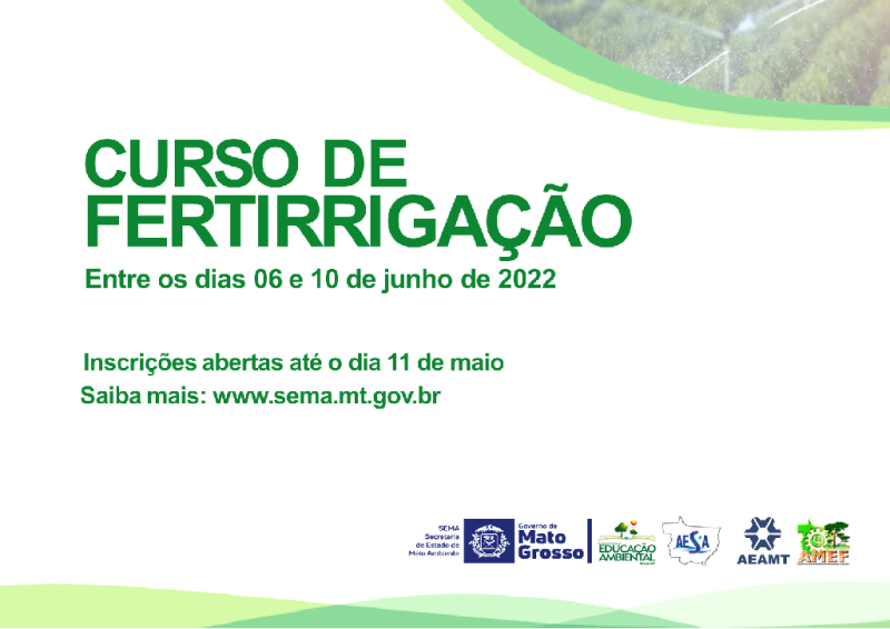 Curso de fertirrigação da Sema - Foto por: Sema-MT