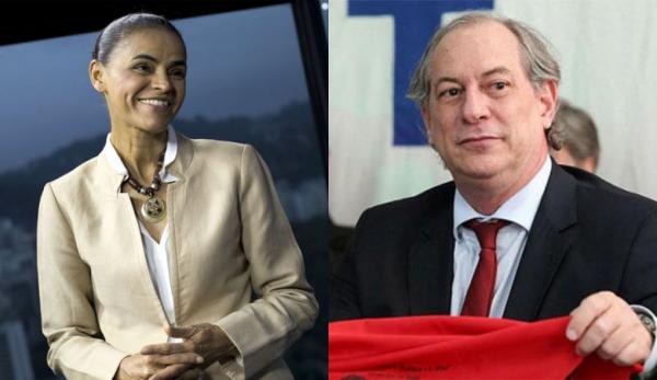Marina Silva e Ciro Gomes