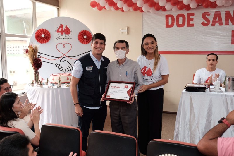 - Celebração dos 40 anos de atividades do Centro de Hematologia e Hemoterapia do Maranhão (Foto: Ilano Lima)
