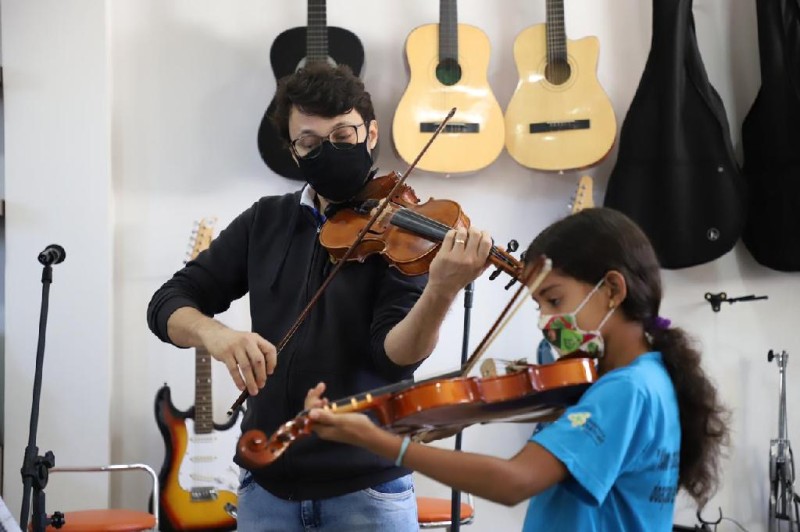 Associação Mãezinha do Céu, de Sorriso, é um Ponto de Cultura que atende 140 crianças e adolescentes de 4 a 16 anos - Foto por: João Felipe/Secel-MT