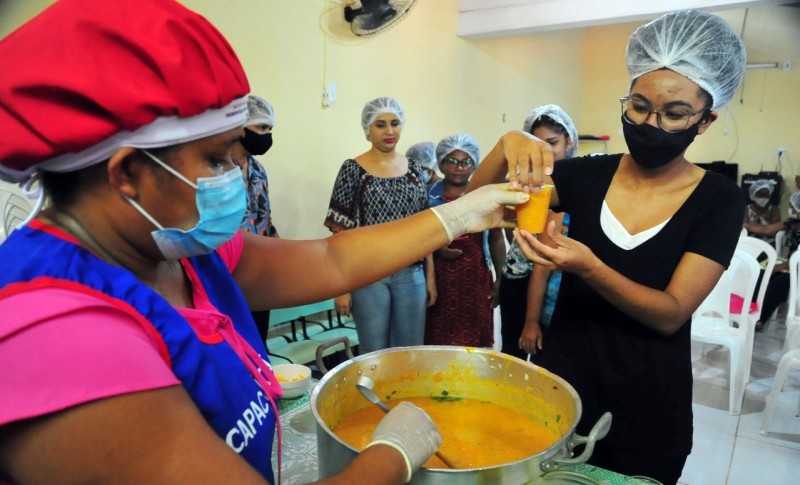 Oficina Sabores e Saberes, realizada em creche no bairro São Raimundo - Foto: Divulgação