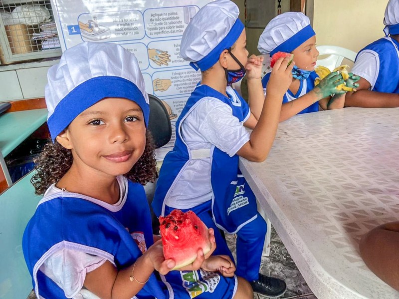 Oficina Chefs Mirins, realizada na Vila Cascavel - Foto: Divulgação