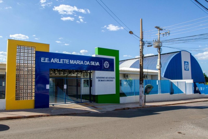 Escola Arlete Maria da Silva, inaugurada em 2021 pelo Governo de Mato Grosso - Foto por: Michel Alvim - SECOM/MT