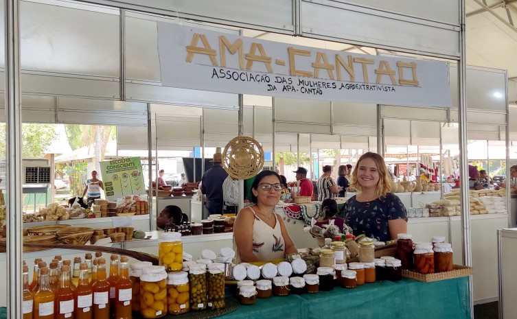 Associação das Mulheres Agroextrativistas da APA - Cantão (Ama Cantão) também está expondo seus produtos na feira - Foto: Ruraltins/Governo do Tocantins