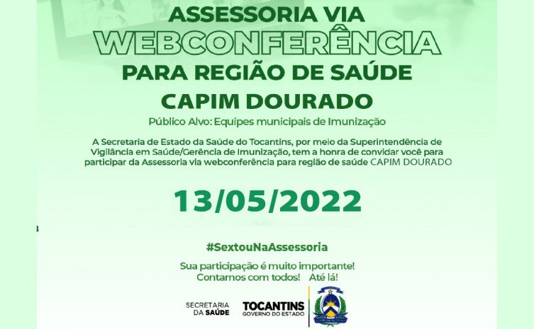 Participam do encontro on-line 14 municípios que compõem a região de saúde - Foto: Saúde/Governo do Tocantins