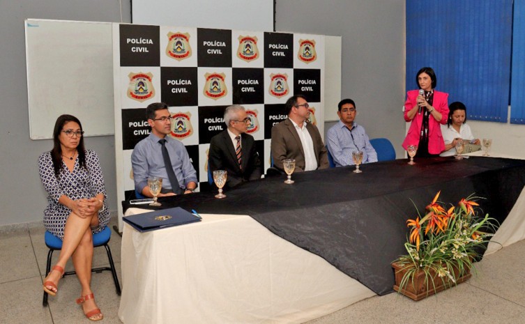 Secretário Wlademir Costa destacou a importância dos servidores estarem sempre atualizando seus conhecimentos e preparados para o combate à criminalidade - Foto: Luiz de Castro/Governo do Tocantins