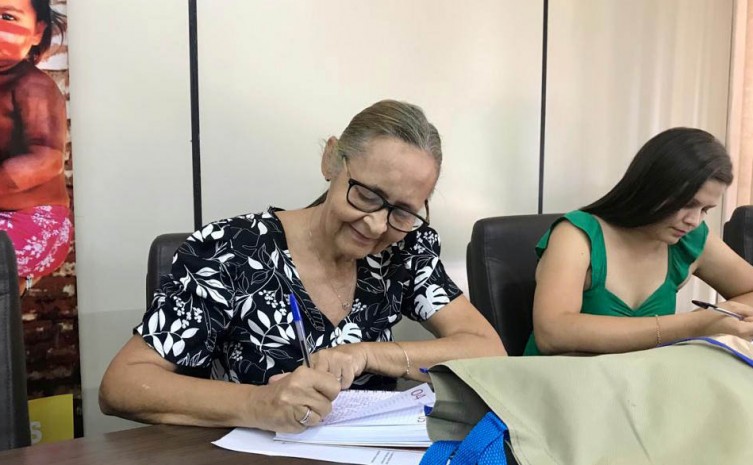 Supervisora do Criança Feliz de Darcinópolis, Cacilda Maria da Cunha afirmou que o principal objetivo do programa é trabalhar o desenvolvimento infantil - Foto: Eliane Tenório/Governo do Tocantins