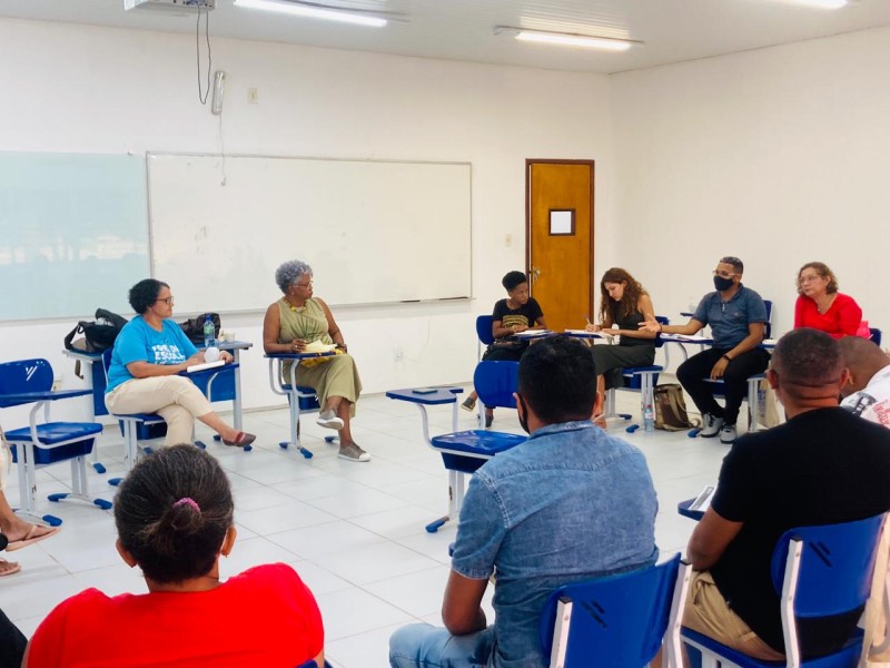 Seduc e parceiros debatem com comunidades escolares quilombolas diretrizes para avançar na Qualidade da Educação Escolar Quilombola. (Foto: Divulgação) - Seduc e parceiros debatem com comunidades escolares quilombolas diretrizes para avançar na Qualidade 