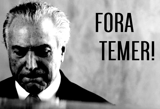 Protesto contra Temer no FIG 2016